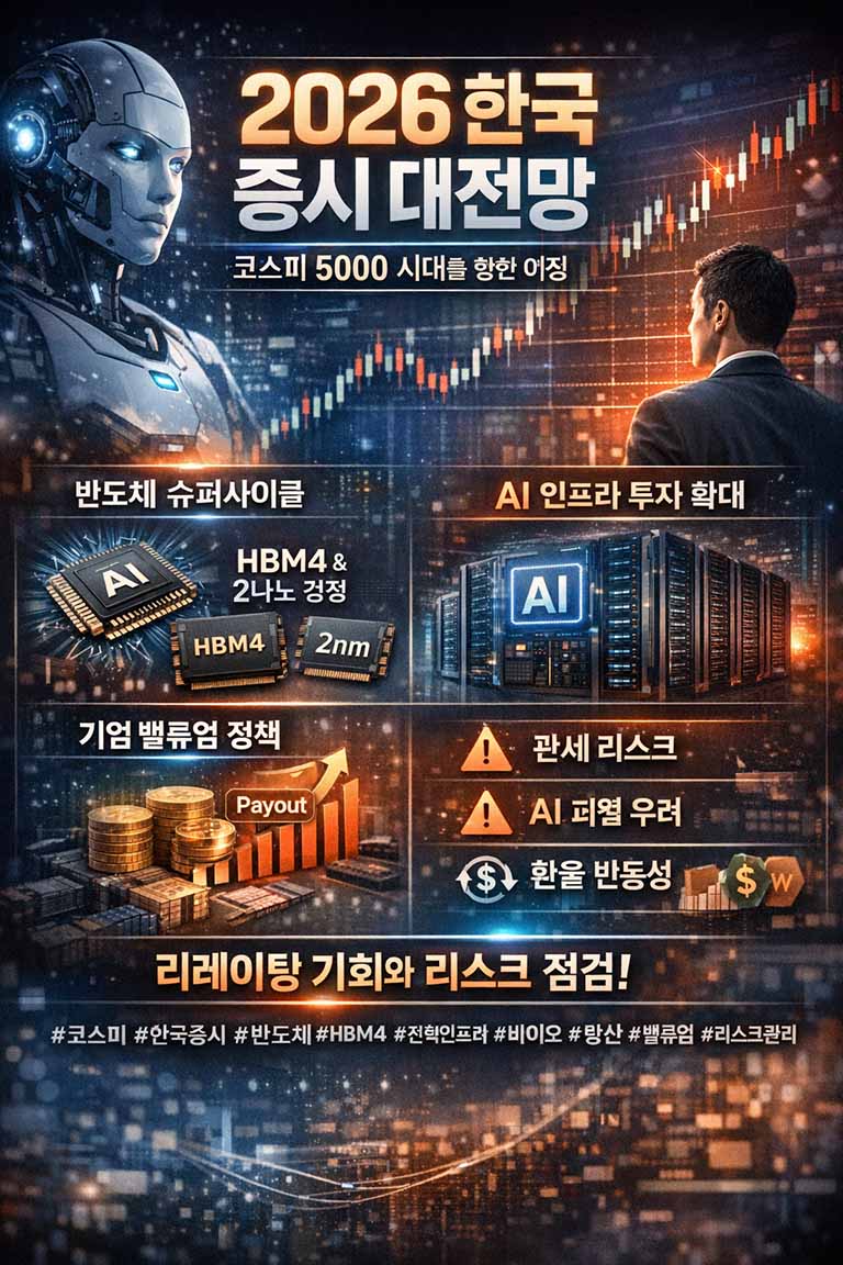 2026년 한국 주식 시장 대전망 AI 슈퍼사이클과 코스피 5000 시대를 향한 여정