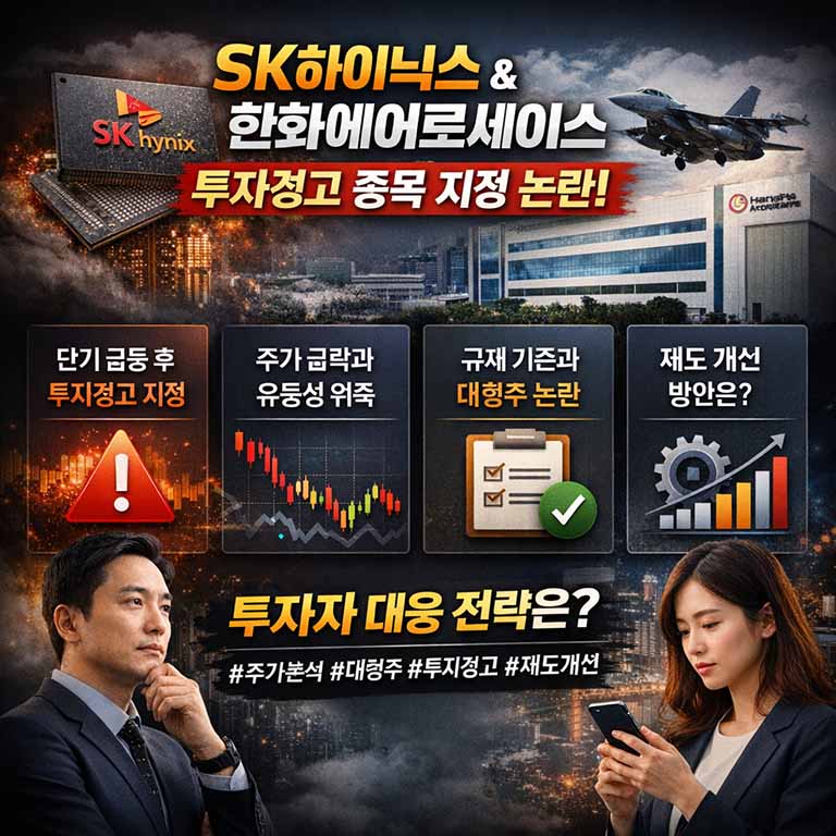 투자경고 종목 지정 기준과 SK하이닉스 한화에어로스페이스