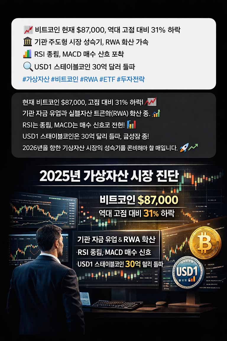 2026년 비트코인 12만 달러 재탈환 가능할까? 연말 시장 분석 및 대응