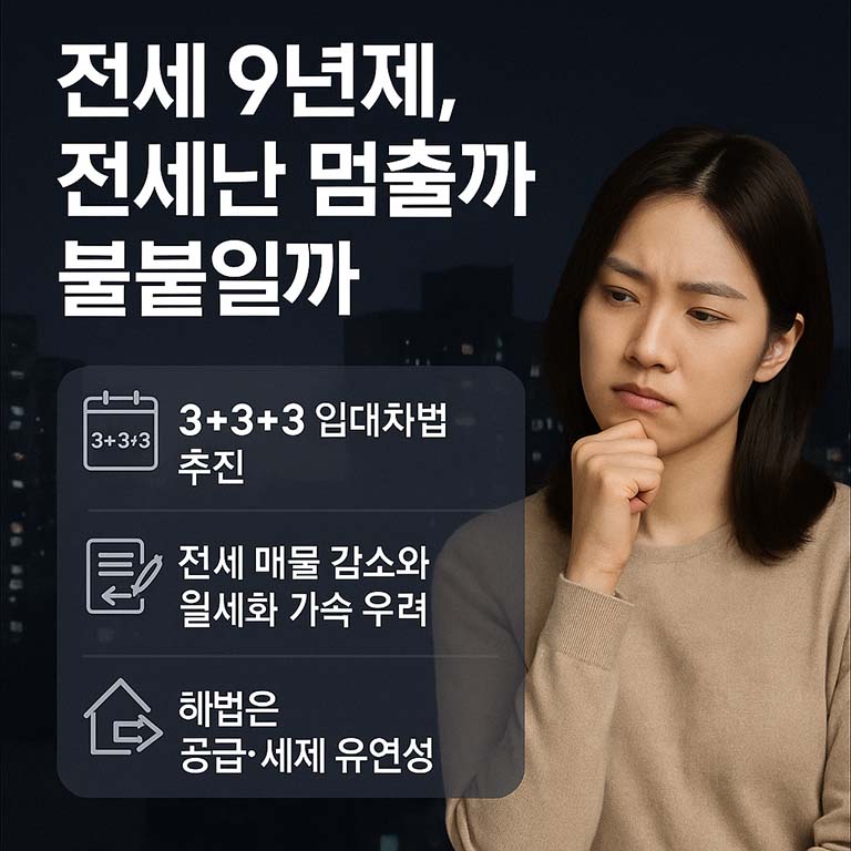전세 9년제 제안에 대한 심층 분석: 의도된 안정과 예견된 위기